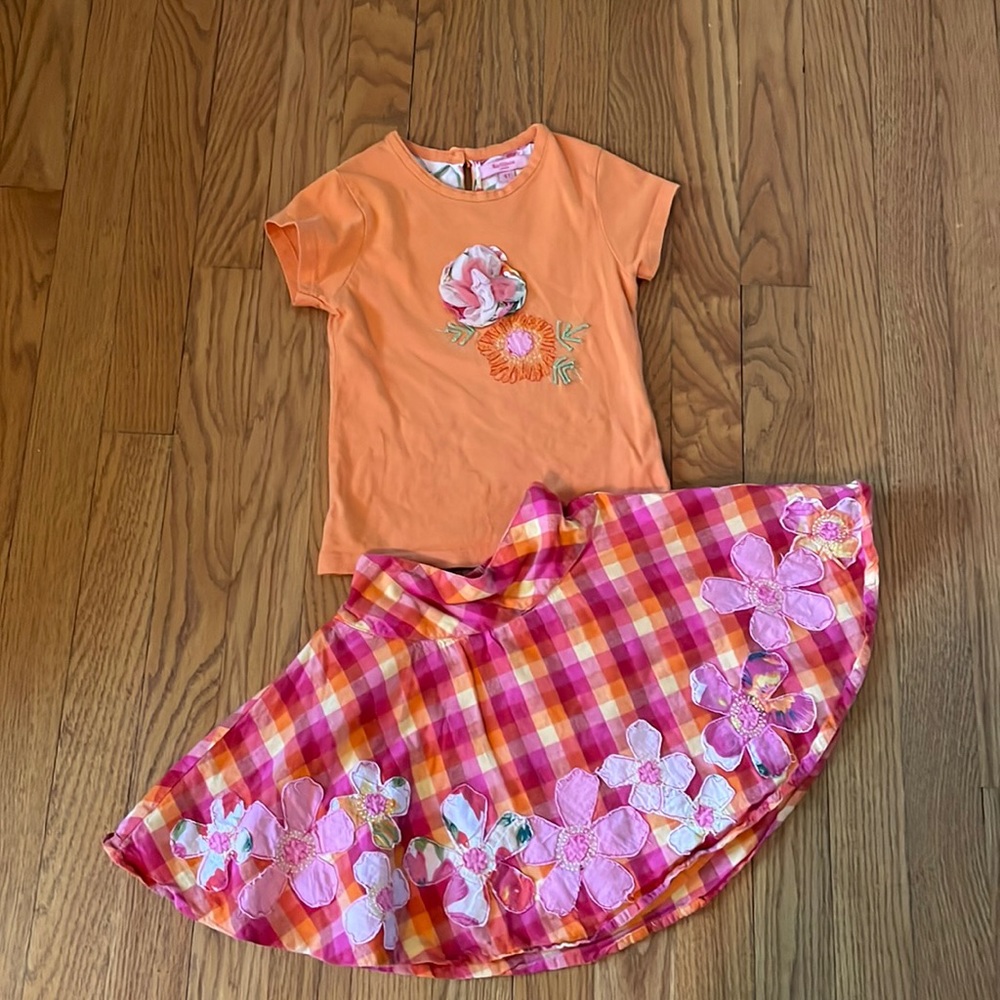 Beetlejuice London Boutique Skirt and Shirt Set